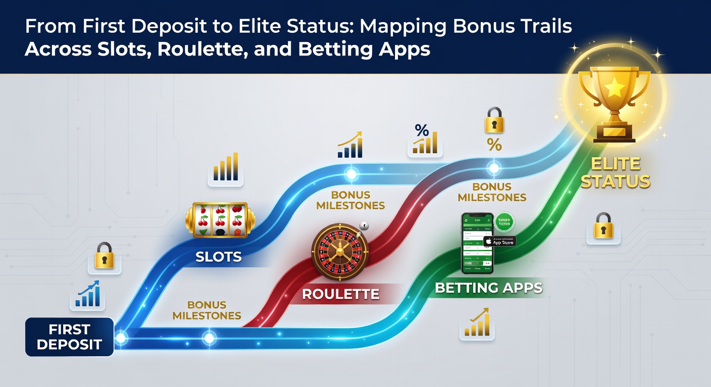 Speler aan een live roulette tafel met overlay van bonus iconen zoals cashback en free bets, illustrerend de klim van basis inzetten naar elite beloningen
