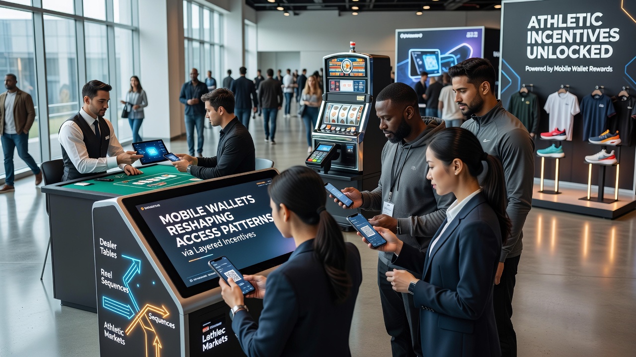 Mobiele wallet interfaces die toegang bieden tot live dealer tafels, slotreeksen en sportmarkten met gelaagde incentives