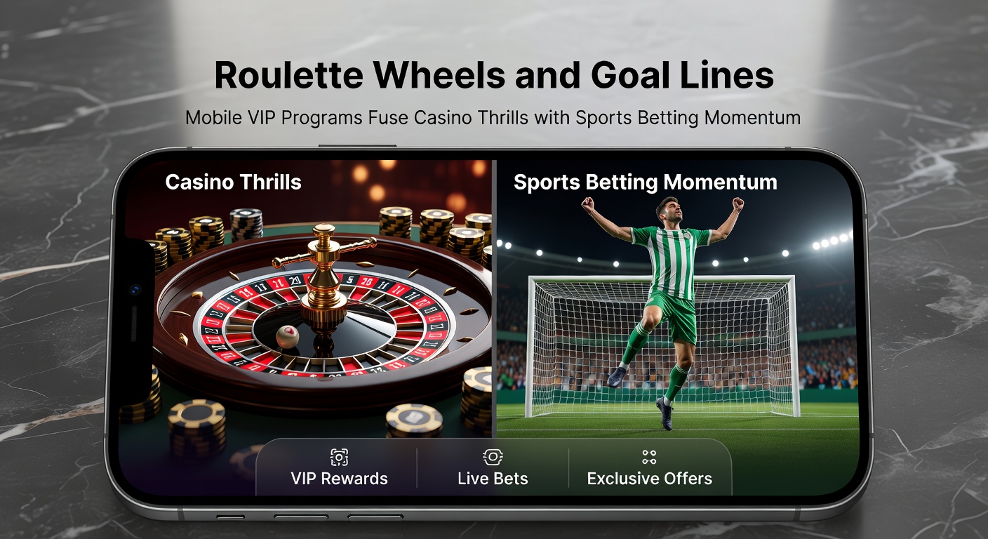 VIP-dashboard op mobiel met gecombineerde casino- en sportweddenschappen balansen, illustrerend tiered beloningen en promo's