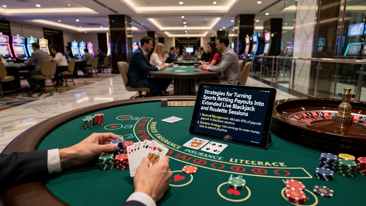 Live roulette en blackjack tafels op een mobiel scherm met sportweddenschap integratie